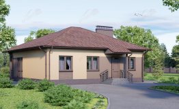 Проект одноэтажного дома в польском стиле